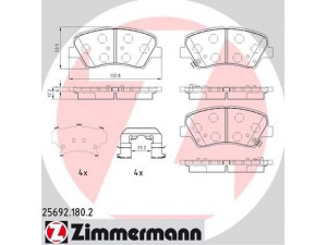 ZIMMERMANN 25692.180.2 stabdžių trinkelių rinkinys, diskinis stabdys 
 Techninės priežiūros dalys -> Papildomas remontas
58101-2VA00, 58101-2VA50, 58101-2VA60