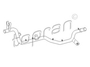 TOPRAN 108 901 aušinimo skysčio vamzdis 
 Aušinimo sistema -> Žarnelės/vamzdeliai/sujungimai -> Radiatoriaus žarnos
037 121 065H, 037 121 065L, 037 121 065H
