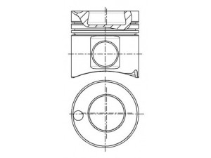 NÜRAL 87-179300-80 stūmoklis 
 Variklis -> Cilindrai/stūmokliai