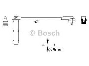 BOSCH 0 986 356 833 uždegimo laido komplektas 
 Kibirkšties / kaitinamasis uždegimas -> Uždegimo laidai/jungtys