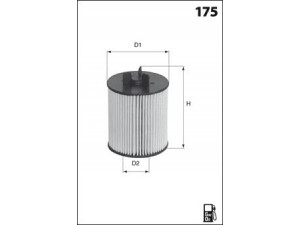 MECAFILTER ELG5339 kuro filtras 
 Filtrai -> Kuro filtras
8Z0127435A, 8Z0127435B, 8Z0198567