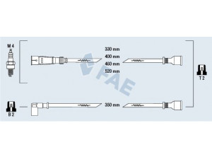 FAE 83960 uždegimo laido komplektas 
 Kibirkšties / kaitinamasis uždegimas -> Uždegimo laidai/jungtys
599 980 31