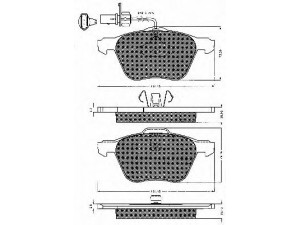 BSF 10553 stabdžių trinkelių rinkinys, diskinis stabdys 
 Techninės priežiūros dalys -> Papildomas remontas
1133446, 1205696, YM212K021BA, YM21K021BA