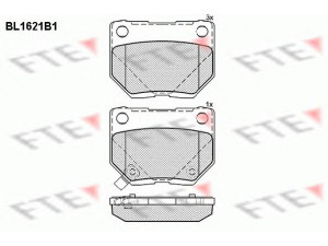 FTE BL1621B1 stabdžių trinkelių rinkinys, diskinis stabdys 
 Techninės priežiūros dalys -> Papildomas remontas
26696-FA000, 26696-FA020, 26696-FE060
