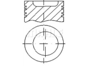 MAHLE ORIGINAL S57240 stūmoklis 
 Variklis -> Cilindrai/stūmokliai
