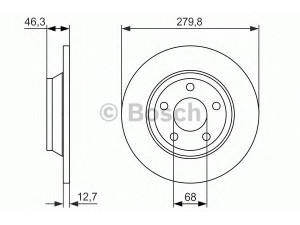BOSCH 0 986 479 889 stabdžių diskas 
 Dviratė transporto priemonės -> Stabdžių sistema -> Stabdžių diskai / priedai
8D0 615 301 A, 8D0 615 301 A