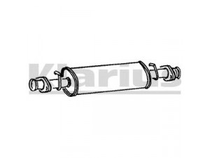 KLARIUS 220149 vidurinis duslintuvas 
 Išmetimo sistema -> Duslintuvas
NTC6791