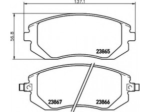 HELLA 8DB 355 010-211 stabdžių trinkelių rinkinys, diskinis stabdys 
 Techninės priežiūros dalys -> Papildomas remontas
32006166, 32006167, 26296AE160