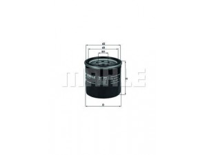 KNECHT OC 195 alyvos filtras 
 Techninės priežiūros dalys -> Techninės priežiūros intervalai
15400-PFB-014, 15400PFB004, 15400PJ7005