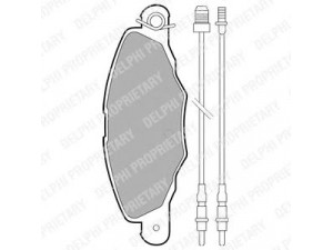 DELPHI LP1629 stabdžių trinkelių rinkinys, diskinis stabdys 
 Techninės priežiūros dalys -> Papildomas remontas
4251.45, 4252.11, 4253.01, E172086