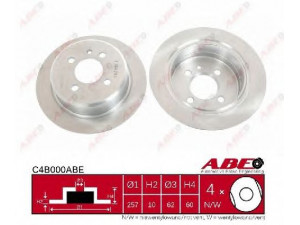 ABE C4B000ABE stabdžių diskas 
 Stabdžių sistema -> Diskinis stabdys -> Stabdžių diskas
34 21 1 119 581, 34 21 6 755 407