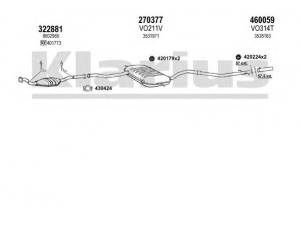 KLARIUS 960471E išmetimo sistema