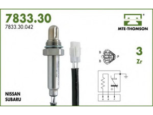 MTE-THOMSON 7833.30.041 lambda jutiklis 
 Elektros įranga -> Jutikliai
22690-AA290, 22690-AA290, 22690-AA350