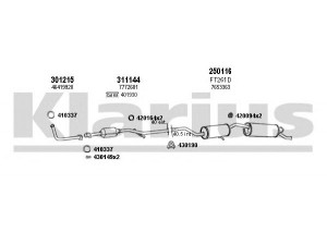 KLARIUS 330461E išmetimo sistema
