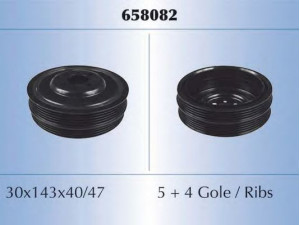 MAL? 658082 skriemulys, alkūninis velenas 
 Diržinė pavara -> Dirželio skriemulys
03G105243B, 03G105243B