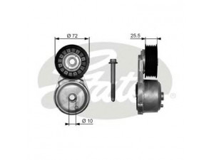 GATES T38103 įtempiklio skriemulys, V formos rumbuotas diržas 
 Diržinė pavara -> V formos rumbuotas diržas/komplektas -> Įtempiklio skriemulys
8102396700, 10239670, 12456152