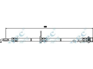 APEC braking HOS3527 stabdžių žarnelė 
 Stabdžių sistema -> Stabdžių žarnelės
9008094200, 9094702D23