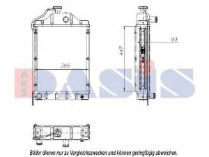 AKS DASIS 440117N radiatorius, variklio aušinimas