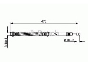 BOSCH 1 987 481 255 stabdžių žarnelė 
 Stabdžių sistema -> Stabdžių žarnelės
MR129881, MR129881