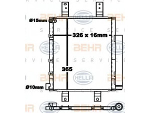 HELLA 8FC 351 343-021 kondensatorius, oro kondicionierius 
 Oro kondicionavimas -> Kondensatorius
88450-B2010