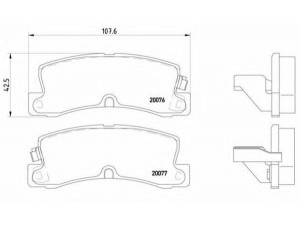 BREMBO P 83 017 stabdžių trinkelių rinkinys, diskinis stabdys 
 Techninės priežiūros dalys -> Papildomas remontas
0446532010, 0446612010, 0446612020