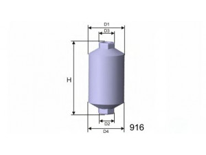 MISFAT E503 kuro filtras 
 Techninės priežiūros dalys -> Papildomas remontas
811133511A, 811133511D, 5022736