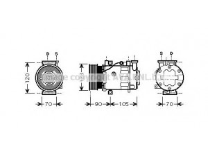 AVA QUALITY COOLING FTK361 kompresorius, oro kondicionierius 
 Oro kondicionavimas -> Kompresorius/dalys
46540164, 46540164