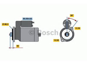 BOSCH 0 001 124 018 starteris 
 Elektros įranga -> Starterio sistema -> Starteris