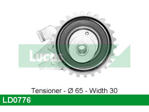 LUCAS ENGINE DRIVE LD0776 įtempiklio skriemulys, paskirstymo diržas