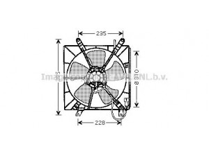 AVA QUALITY COOLING HD7509 ventiliatorius, radiatoriaus 
 Aušinimo sistema -> Radiatoriaus ventiliatorius