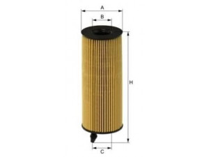 UNIFLUX FILTERS XOE71 alyvos filtras 
 Techninės priežiūros dalys -> Techninės priežiūros intervalai
11 42 7 805 707, 11 42 7 807 177