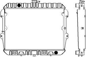 SAKURA  Automotive 1121-0301 radiatorius, variklio aušinimas