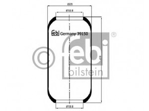 FEBI BILSTEIN 39150 dėklas, pneumatinė pakaba 
 Pakaba -> Pneumatinė pakaba
3027272
