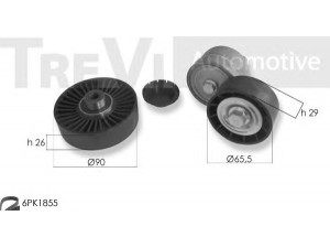 TREVI AUTOMOTIVE KA1128 V formos rumbuotas diržas, komplektas 
 Techninės priežiūros dalys -> Techninės priežiūros intervalai