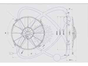 ELECTRO AUTO 32E0008 ventiliatorius, radiatoriaus