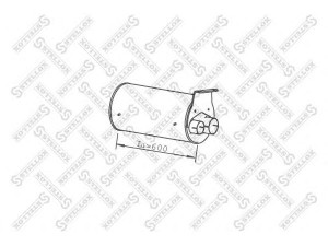 STELLOX 82-03092-SX vidurinis / galinis duslintuvas 
 Išmetimo sistema -> Duslintuvas
81151010392