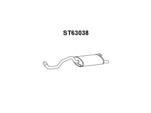 VENEPORTE ST63038 galinis duslintuvas 
 Išmetimo sistema -> Duslintuvas
6K253609D, 6K6253609B, 6K6253609C