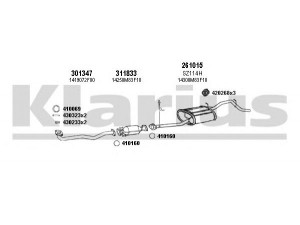 KLARIUS 820112E išmetimo sistema 
 Išmetimo sistema -> Išmetimo sistema, visa
