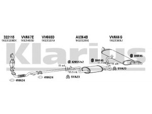 KLARIUS 931203U išmetimo sistema