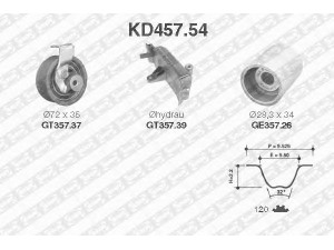 SNR KD457.54 paskirstymo diržo komplektas 
 Techninės priežiūros dalys -> Papildomas remontas
03L109244C, 045109243C, 045109479B