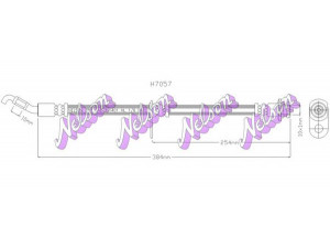 Brovex-Nelson H7057 stabdžių žarnelė 
 Stabdžių sistema -> Stabdžių žarnelės
71742814, 5155079J00, 5155079J00000