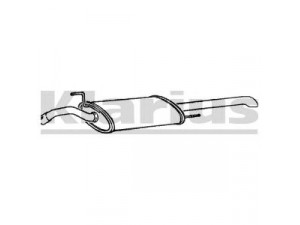 KLARIUS 240542 galinis duslintuvas 
 Išmetimo sistema -> Duslintuvas
3A0253609L, 3A0253609L, 3A0253609L