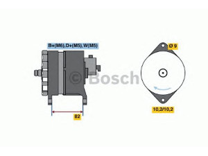 BOSCH 6 033 GB5 011 kintamosios srovės generatorius