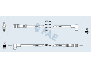 FAE 83230 uždegimo laido komplektas 
 Kibirkšties / kaitinamasis uždegimas -> Uždegimo laidai/jungtys