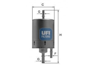 UFI 31.919.00 kuro filtras 
 Filtrai -> Kuro filtras
420201511