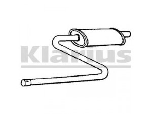 KLARIUS 230314 vidurinis duslintuvas 
 Išmetimo sistema -> Duslintuvas
5895186, 97608930, 7524082, 5895186