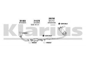 KLARIUS 570181E išmetimo sistema 
 Išmetimo sistema -> Išmetimo sistema, visa