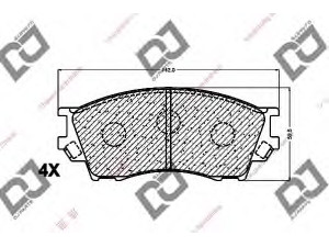 DJ PARTS BP1272 stabdžių trinkelių rinkinys, diskinis stabdys 
 Techninės priežiūros dalys -> Papildomas remontas
1U1C-33-28Z, 1U1C3328Z, 1U1K-33-28Z