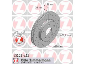 ZIMMERMANN 430.2614.52 stabdžių diskas 
 Dviratė transporto priemonės -> Stabdžių sistema -> Stabdžių diskai / priedai
13501307, 13502213, 569 063, 569 078