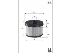 MECAFILTER G04 kuro filtras 
 Techninės priežiūros dalys -> Papildomas remontas
190649, 1906A9, 9628890680, 190648